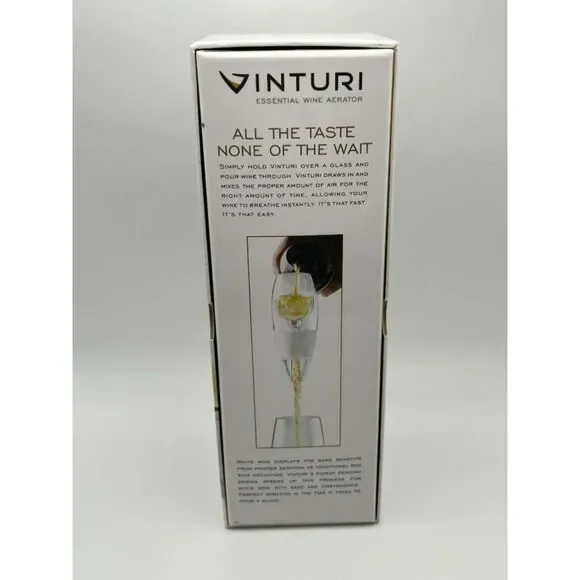 Vinturi Essential Wine Aerator White Wine Model New In Box - Picture 5 of 6
